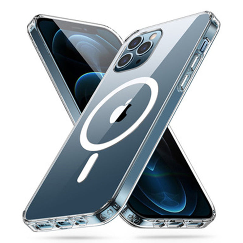 Pro iPhone 15 Pro Max Kompatibilní s MagSafe Transparentní TPU kryt na telefon, Anti-Drop Back Case Pro iPhone 15 Pro Max Kompatibilní s MagSafe Transparentní TPU kryt na telefon, Anti-Drop Back Case
